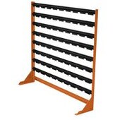 Etagère série N8 - 1020 x h908 mm - vide ou complet avec 72 bacs de rangement ta